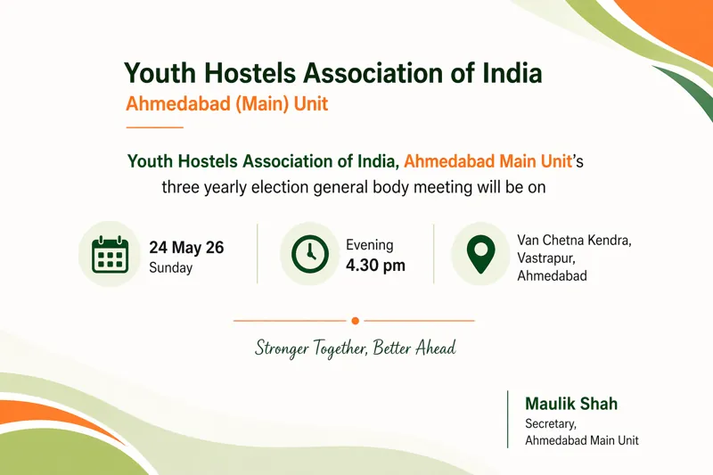 Election notice banner